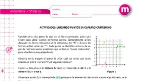 Ubicando puntos en el plano cartesiano