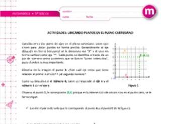 Ubicando puntos en el plano cartesiano