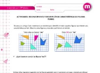 Reconocimiento y descripción de características de figuras planas