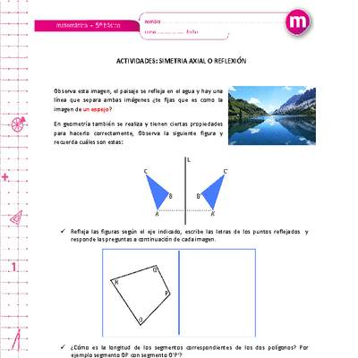 Simetría axial o reflexión