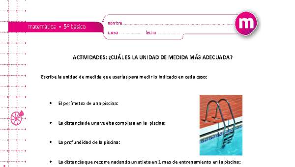 ¿Cuál es la unidad de medida más adecuada?