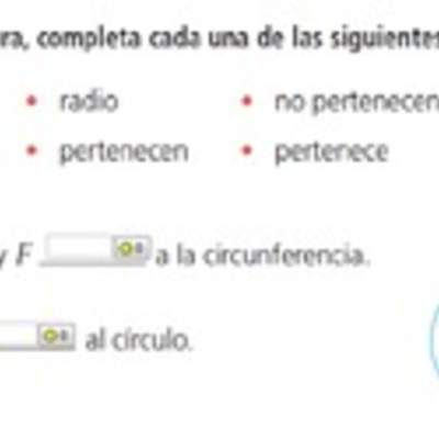 Puntos en la circunferencia y círculo (I)