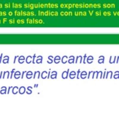 Identificar propiedades de los elementos de la circunferencia (II)