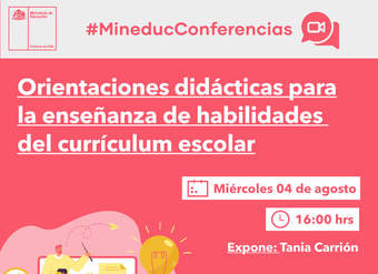 Conferencia: Orientaciones didácticas para la enseñanza de habilidades del currículum escolar