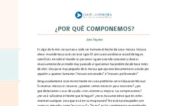 ¿Por qué componemos?