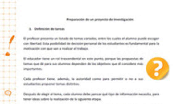 Preguntas esenciales para la preparación de un proyecto de investigación