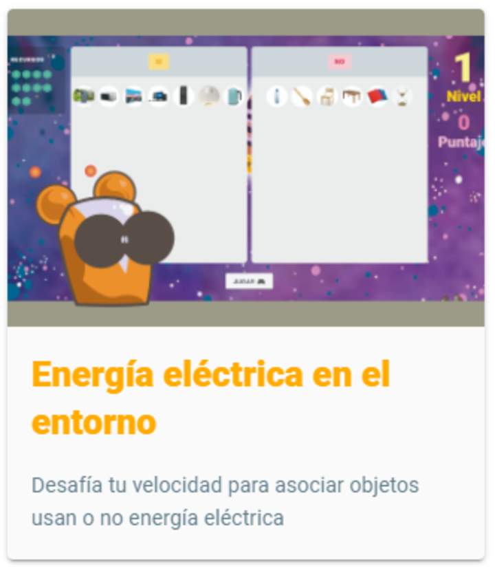 Energía eléctrica en el entorno