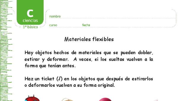 Características de los materiales