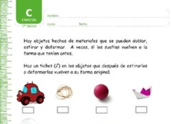 Características de los materiales