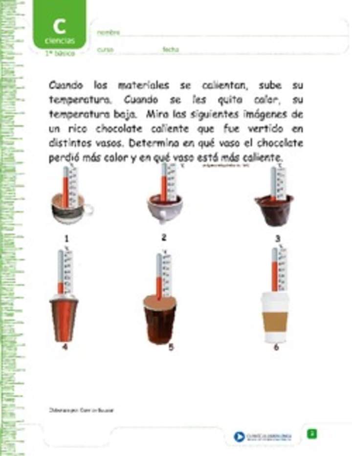 Cambios en los materiales por efecto del calor