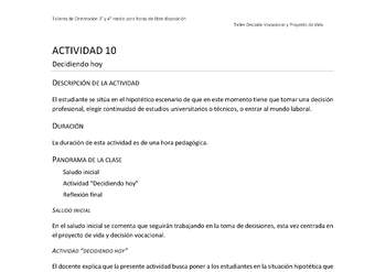 Actividad sugerida - Parte 3 - Actividad 10 - Decidiendo hoy