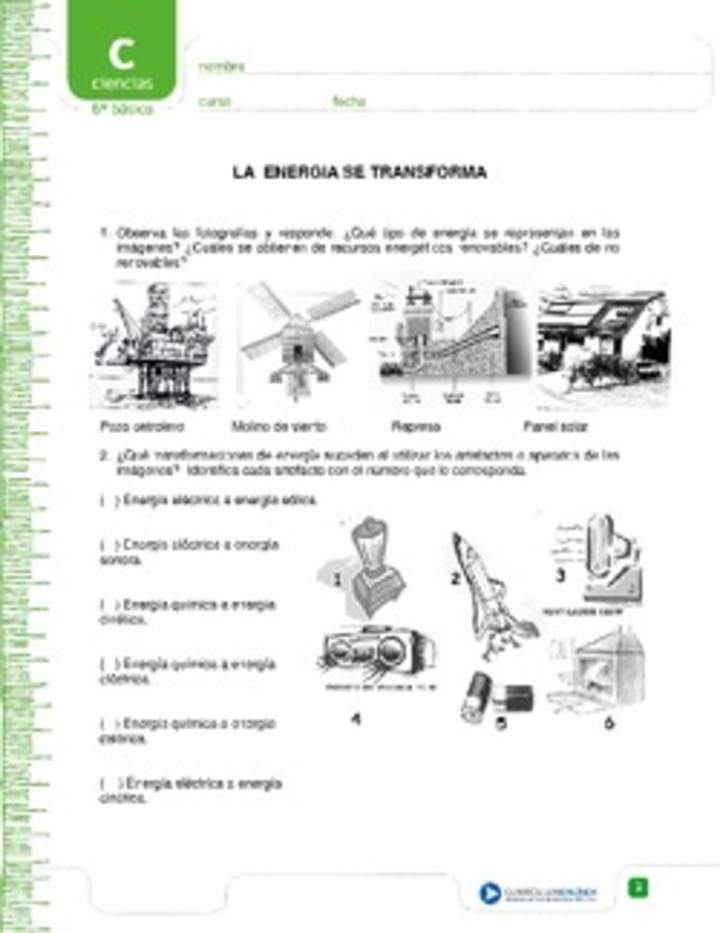 La energía se transforma