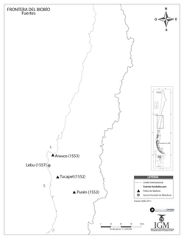 Frontera del Bio bío. Fuertes