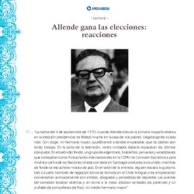 Allende gana las elecciones: reacciones