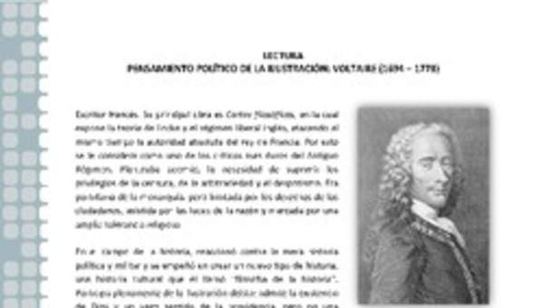 Pensamiento político de la Ilustración: Voltaire