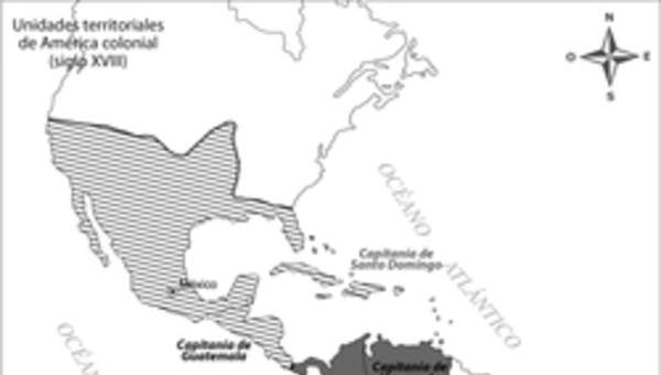 Unidades territoriales de América colonial (siglo XVIII)