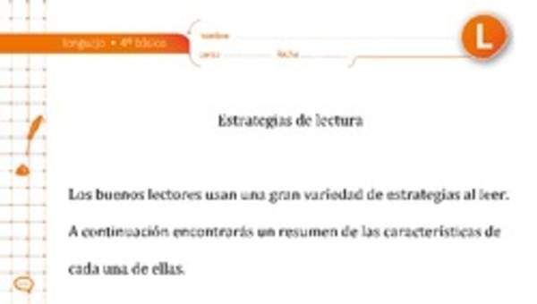 Estrategias de lectura