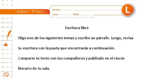 Escritura libre