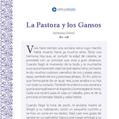 La pastora y los gansos