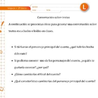 Conversación sobre textos