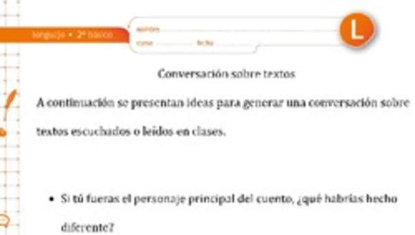 Conversación sobre textos