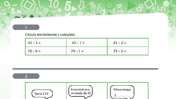 Problemas de sustracción