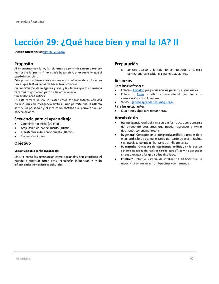 Unidad 4 - Lección 29: ¿Qué hace bien y mal la IA? II