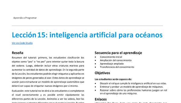 Lección15: inteligencia artificial para océanos