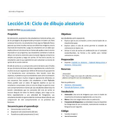 Unidad 1 - Lección 14: Ciclo de dibujo aleatorio