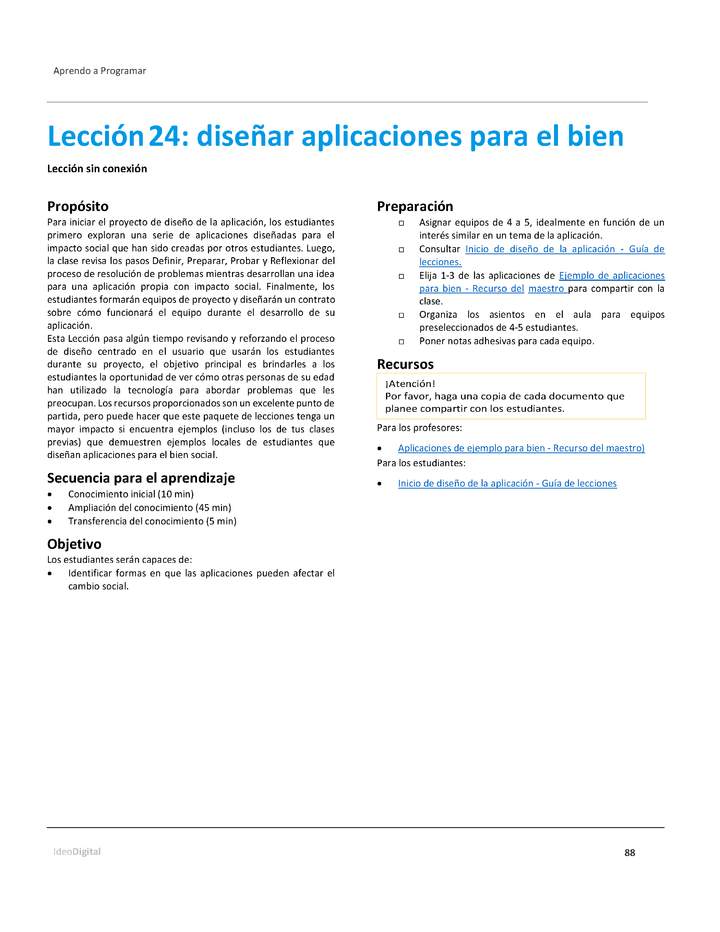 Unidad 2 - Lección24: diseñar aplicaciones para el bien