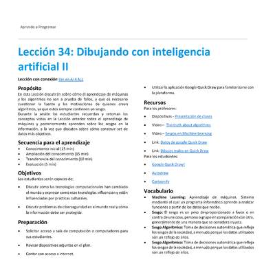 Unidad 2 - Lección 34: Dibujando con inteligencia artificial II