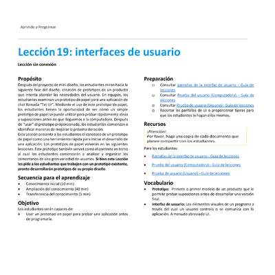 Unidad 2 - Lección19: interfaces de usuario