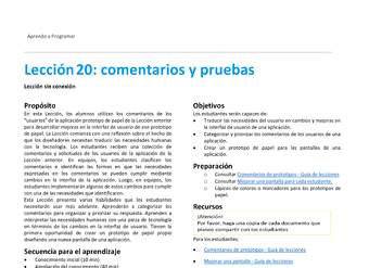 Unidad 2 - Lección20: comentarios y pruebas