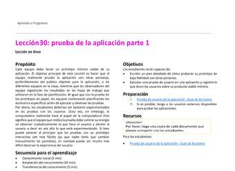 Unidad 2 - Lección 30: prueba de la aplicación parte 1