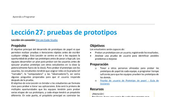 Unidad 2 - Lección27: pruebas de prototipos