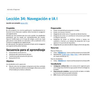 Unidad 4 - Lección 34: Navegación e IA I