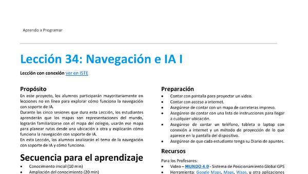 Unidad 4 - Lección 34: Navegación e IA I