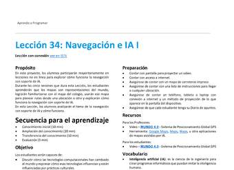 Unidad 4 - Lección 34: Navegación e IA I