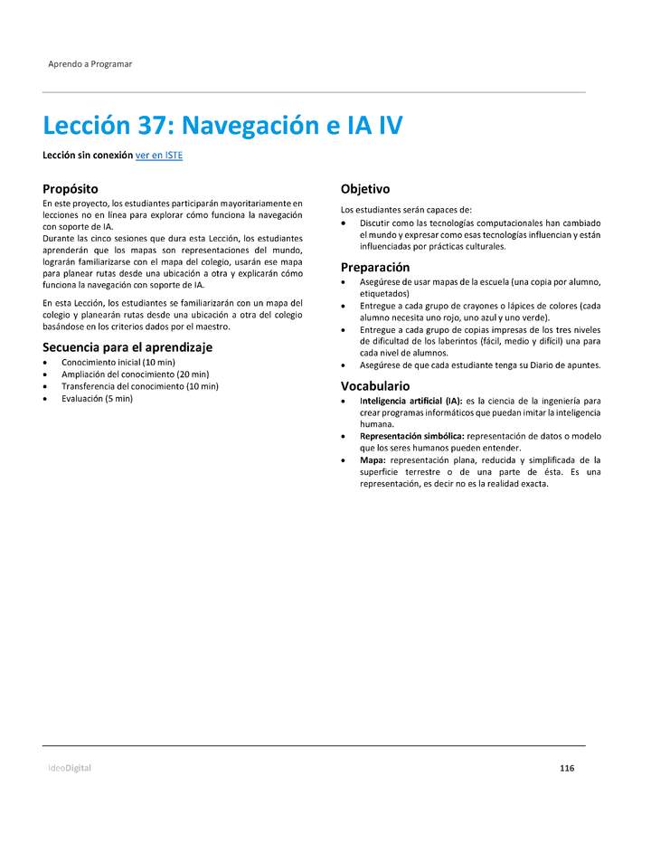 Unidad 4 - Lección 37: Navegación e IA IV