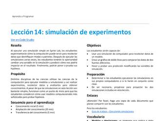 Unidad 3 - Lección 14: simulación de experimentos