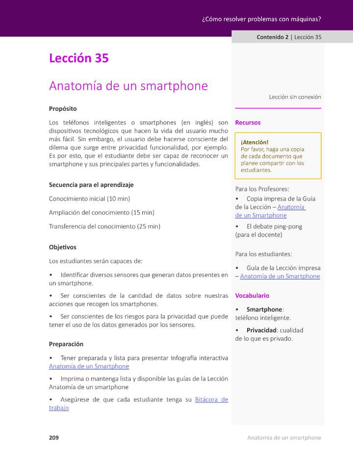 Unidad 2 - Lección 35: Anatomía de un smartphone