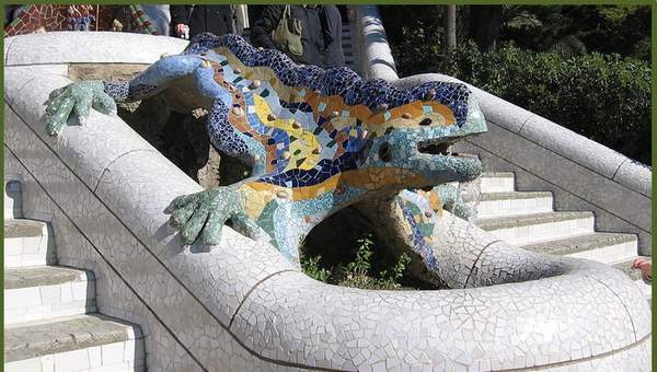 Imágenes de la Lagartija o Salamandra de Antonio Gaudí