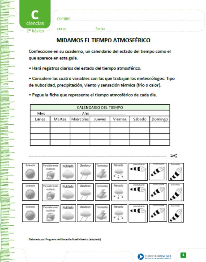 Midamos el tiempo atmosférico