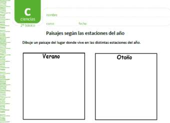 Paisajes según las estaciones del año