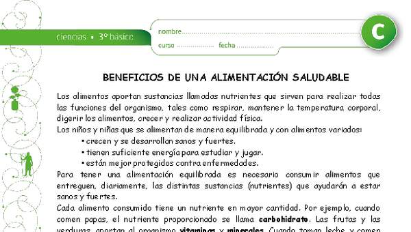 Beneficios de una alimentación saludable