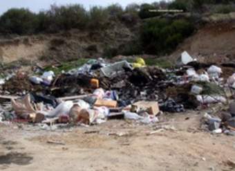 Contaminación vertedero basura