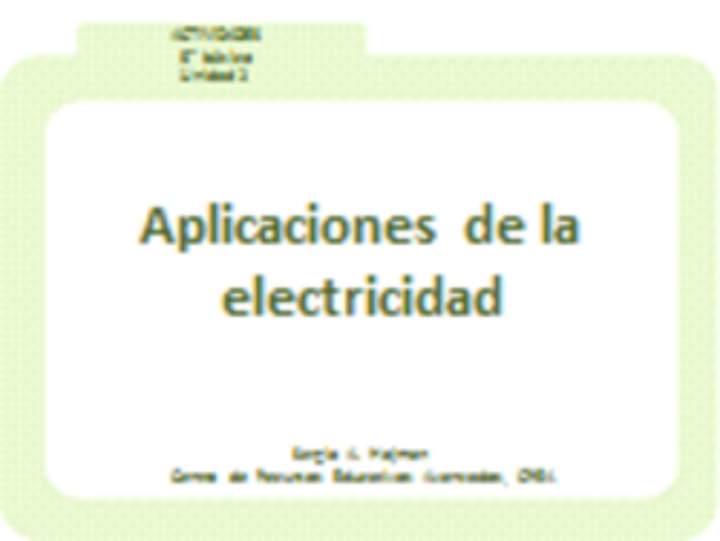 Aplicaciones de la electricidad