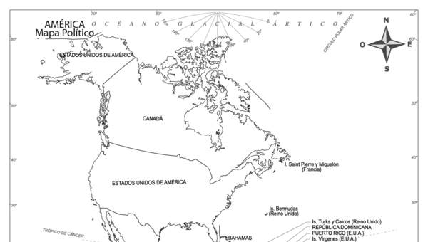 Mapa político de América