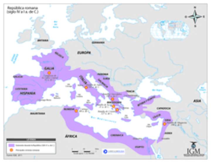 Mapa expasión romana