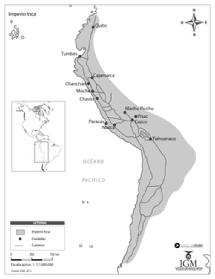 Mapa Imperio inca